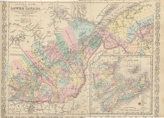Item #28013 Canada East Formerly Lower Canada. CANADA EAST -- Map