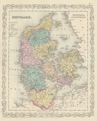 Item #28018 Denmark. DENMARK -- Map