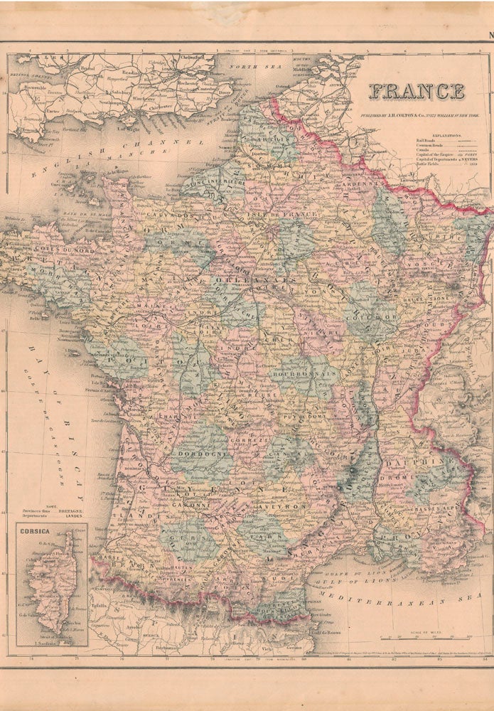 Item #28021 France. FRANCE -- Map.