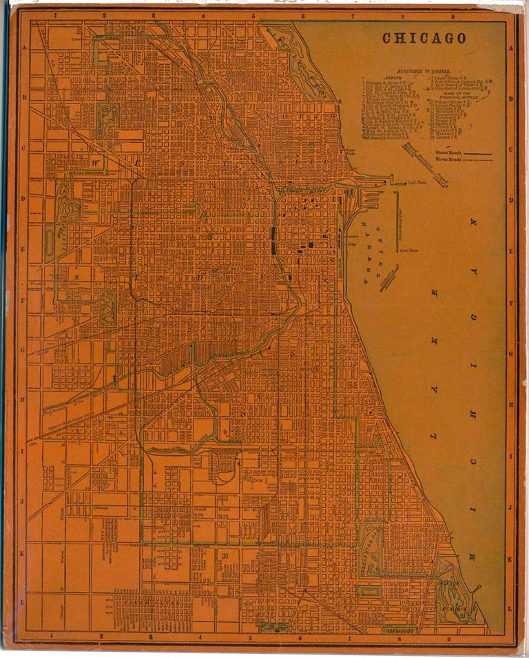 Item #28050 Chicago. ILLINOIS -- Map CHICAGO.