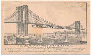 Item #28051 The Great East River Suspension Bridge Connecting the Cities of New York & Brooklyn....