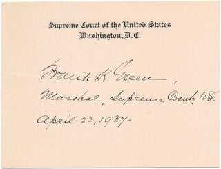 Item #28243 Signature. Frank K. GREEN