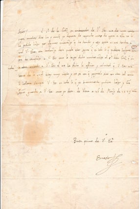 Item #28374 Autograph Letter Signed. Archduke ERNEST