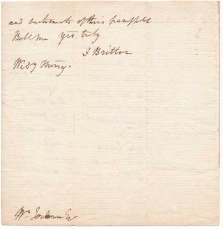 Autograph Letter Signed.