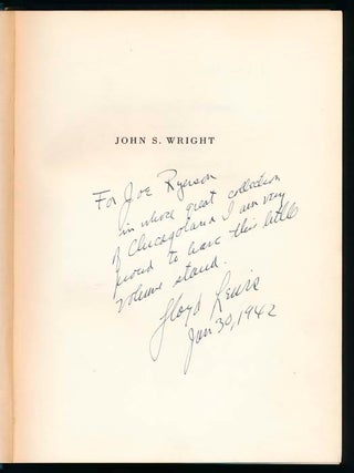 John S. Wright: Prophet of the Prairies.