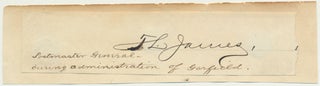Item #28717 Signature. Thomas L. JAMES
