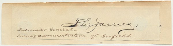 Item #28717 Signature. Thomas L. JAMES.
