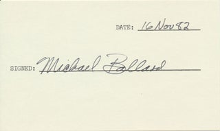 Item #29034 Signature. Michael BALLARD