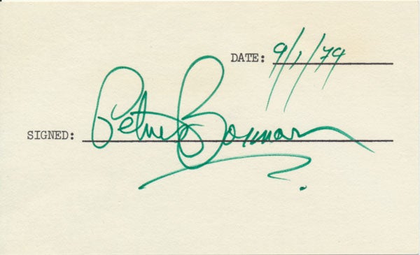 Item #29046 Signature. Petrus BOSMAN.
