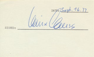 Item #29049 Signature. Heinz CLAUSS