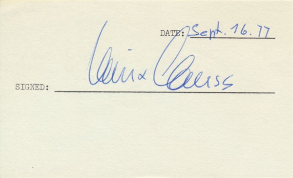 Item #29049 Signature. Heinz CLAUSS.