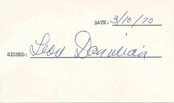 Item #29050 Signature. Leon DANIELIAN.