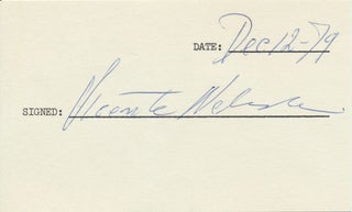 Item #29065 Signature. Vicente NEBRADA