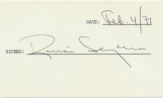 Item #29097 Signature. Ramon SEGARRA