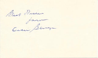 Item #29235 Signature. Oswald "Ossie" BLUEGE