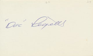 Item #29248 Signature. Louis A. "Doc" LEGETT