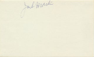 Item #29253 Signature. John C. "Jack" MARTIN
