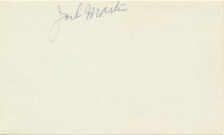 Item #29253 Signature. John C. "Jack" MARTIN