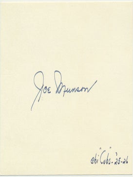 Item #29282 Signature. Joe MUNSON