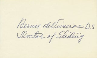 Item #29290 Signature and Inscription. Bernie De VIVEIROS