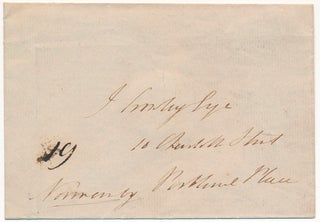 Item #29321 Free-Franked Envelope. Constantine Henry PHIPPS, First Marquess of Normanby