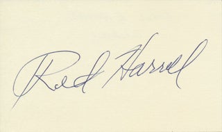 Item #29334 Signature. Luther R. "Red" HARVEL