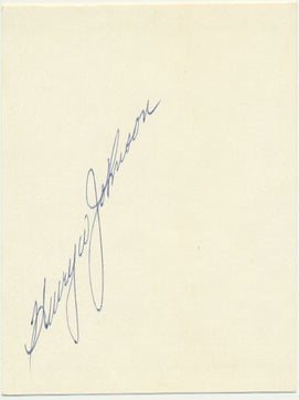 Item #29336 Signature. Henry W. "Hank" JOHNSON