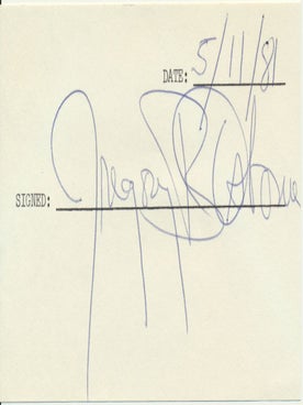 Item #30562 Signature. Gregory B. OSBORNE