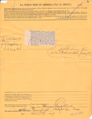 Item #31141 Document Signed / Unsigned Photograph. Felix FRANKFURTER
