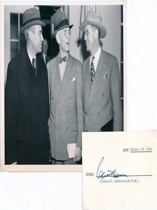 Item #31199 Signature / Unsigned Photograph. Clinton P. ANDERSON