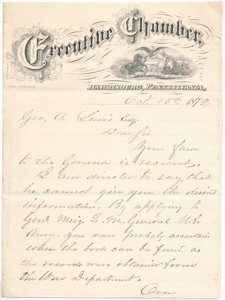 Item #31476 Autograph Letter Signed. Benjamin F. LEE