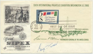 Item #31506 Signed First Day Cover. George T. TURNER