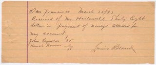 Item #31627 Autograph Document Signed. Louis BLANK