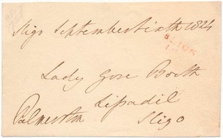 Item #31673 Free-Franked Envelope. Henry John Temple PALMERSTON, Lord