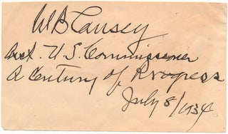 Item #31737 Signature and Title. W. B. CAUSEY