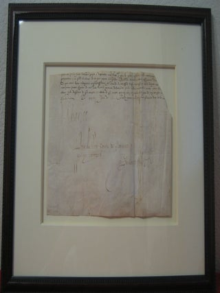 Item #31963 Document Signed. CHARLES IX