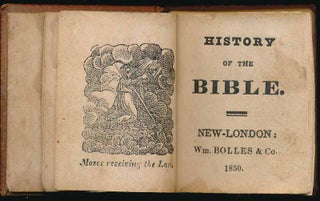 Item #33937 History of the Bible. MINIATURE BOOK