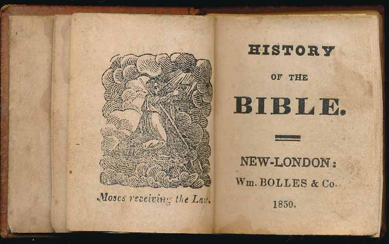 Item #33937 History of the Bible. MINIATURE BOOK.