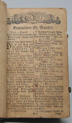 Das Neue Testament unsers Herren und Heilandes Jesu Christi, nach der Deutschen Uebersetzung D. Martin Luthers....