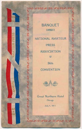 Item #34571 Banquet National Amateur Press Association, 36th Convention. NATIONAL AMATEUR PRESS...