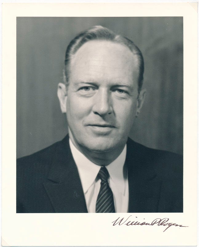 ROGERS, William P. (1913-2001) - Photograph Signed