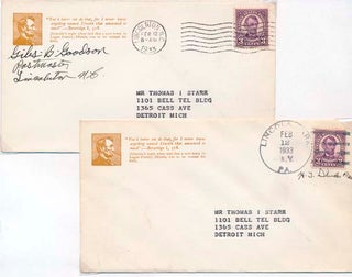Group of Six Postal Covers.