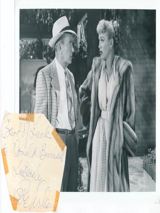 Item #36541 Signature and Inscription / Unsigned Photograph. Eve ARDEN