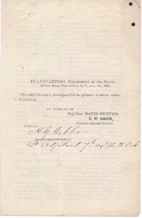Item #37540 Printed Document Signed. H. G. WEBBER