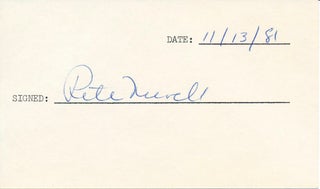 Item #37568 Signature. Pete NEWELL
