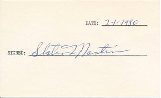 Item #37574 Signature. Slater MARTIN