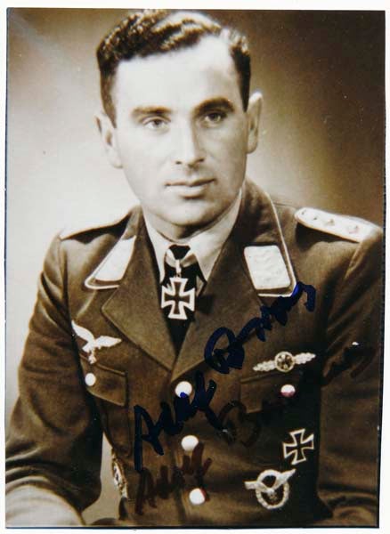 Item #37723 Photograph Signed. Adolf BORCHERS.