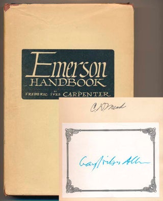 Item #38159 Emerson Handbook. Frederic Ives CARPENTER