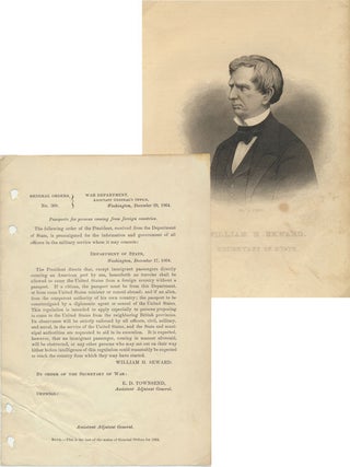 Item #38365 General Orders, No. 308. GENERAL ORDERS -- CIVIL WAR, William H. SEWARD