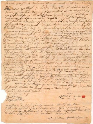 Item #38451 Document Signed. Lidiah BARBER
